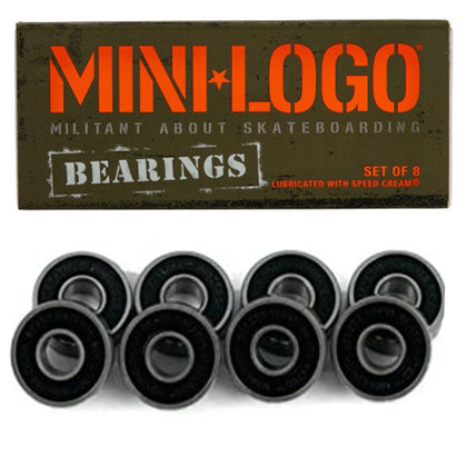 Mini Logo Skateboard Bearings - Set Of 8