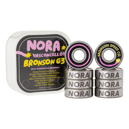 Bronson Speed Co Nora Vasconcellos  Pro G3 Skateboard Bearings