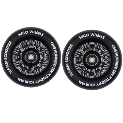 Slamm 110mm 88A Deep Dish Metal Core Stunt Scooter Wheels - Black