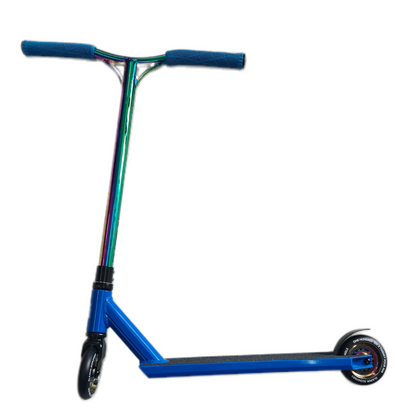 Blazer Pro/ Slamm/ Addict Custom Outrun Complete Stunt Scooter - Blue/Neo Chrome