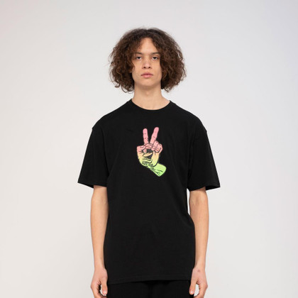 Santa Cruz Skateboards Screaming Peace Fade Tee - Black