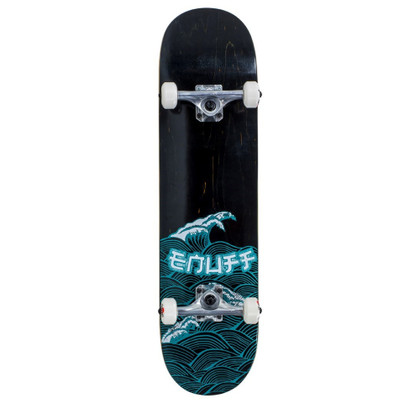 Enuff Big Wave 8" Skateboard Complete - Black/Blue