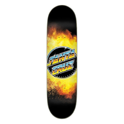 Santa Cruz Everslick Chrome Dot Flame Skateboard Deck - 8.5"