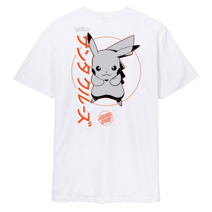 Santa Cruz x Pokemon - Pikachu Tee - White