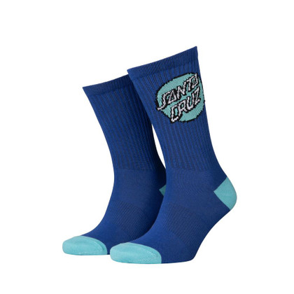 Santa Cruz Skateboards Dot Logo Socks - Blue