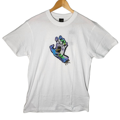 Santa Cruz Skateboards Holo Hand Tee - White