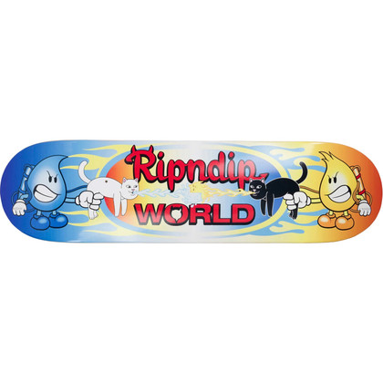 RIPNDIP X World Industries Wet Willy & Flameboy Skateboard Deck