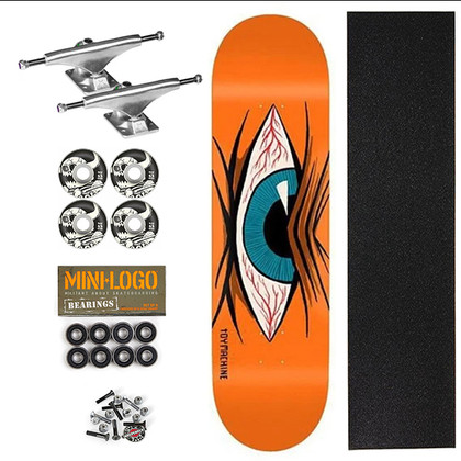 Toy Machine Mad Eye 8" Complete Skateboard - Orange