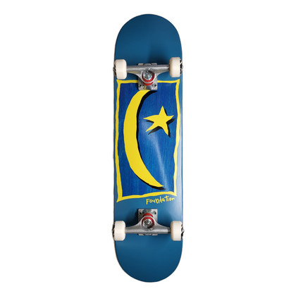 Foundation Star & Moon V2 7.88" Complete Skateboard - Blue
