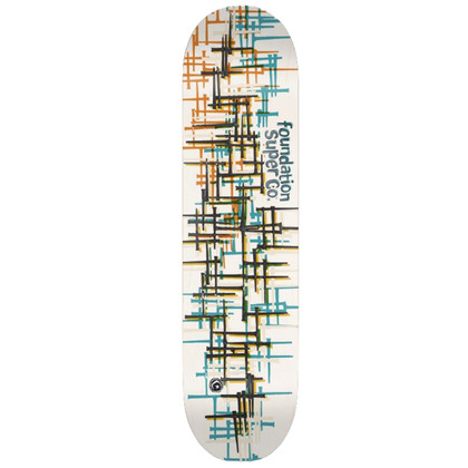 Foundation Nails F 8.5" Skateboard Deck - White