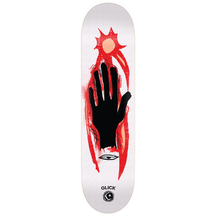 Foundation Glick Hand 8.6" Skateboard Deck - White