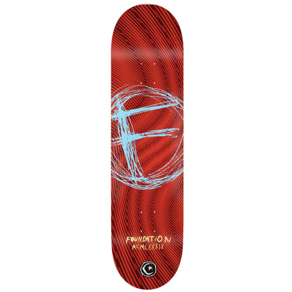 Foundation Swank F 8" Skateboard Deck - Red