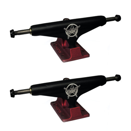 Independent Hollow Stage 11 Skateboard Trucks - Black/Red