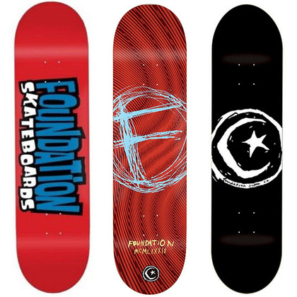 3 Pro Skateboard Decks Bundle - 8 Inch - Foundation