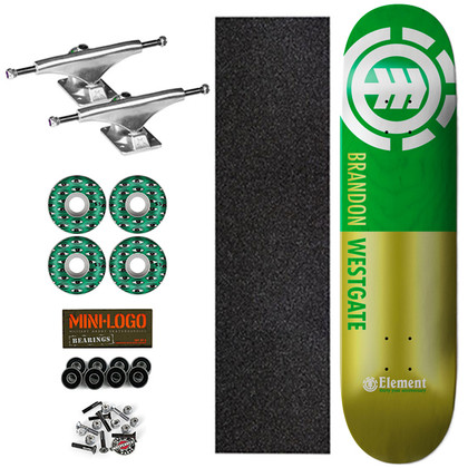 Element Squared 30 Westgate 8" Complete Skateboard - Green