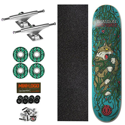 Element Trapped Westgate 8" Complete Skateboard - Green