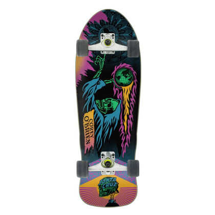 Santa Cruz Obey Reaper Surf Skate Cruiser Skateboard - Black