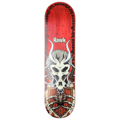 Birdhouse Hawk Gladiator Tony Hawk 8.125" Skateboard Deck - Red - EX DISPLAY