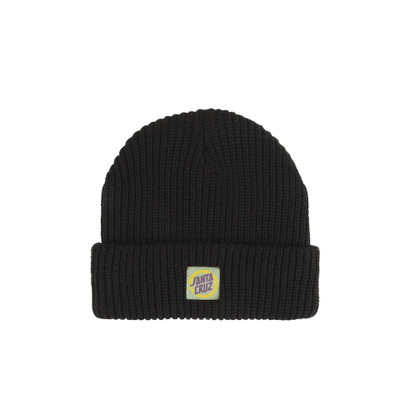 Santa Cruz Skateboards Check Alt Dot Beanie Hat - Black