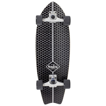 Mindless Surf Skate Fish Tail Cruiser Skateboard - Black