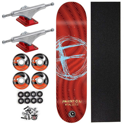 Foundation X Toy Machine Swank Decade 8" Complete Skateboard - Red