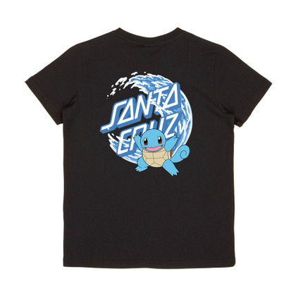 Santa Cruz x Pokemon - Youth T-Shirt - Squitle Water Type - Black