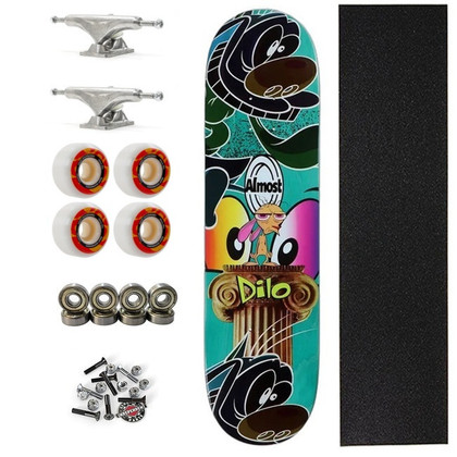 Almost Dilo Ren & Stimpy Mixed Up R7 8.125" Complete Skateboard 