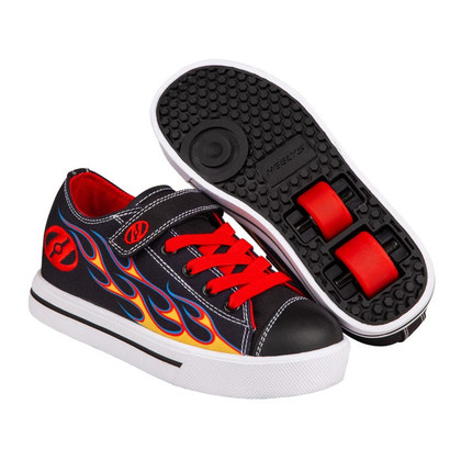 Heelys Snazzy X2 Skate Shoes - Flames - Kids UK 13