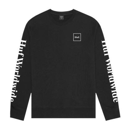 Huf Worldwide Domestic Crew Sweatshirt - Black