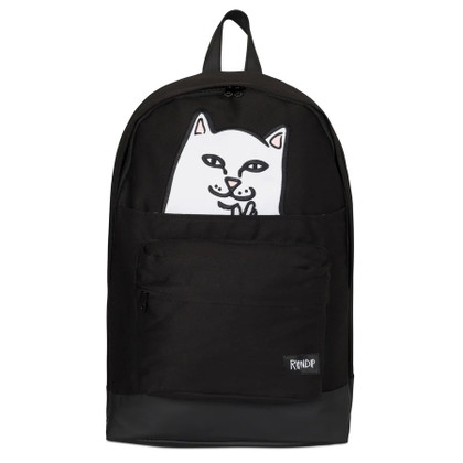 RIPNDIP Lord Nermal Velcro Hand Backpack - Black
