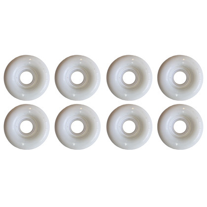 Rookie 58mm 82a Quad Roller Skate Wheels - Indoor/Outdoor - Plain White