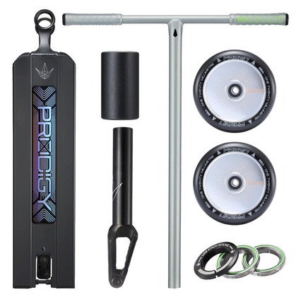 Blunt Prodigy X PX Custom Street Stunt Scooter - Tall Teenagers/Adults - Black/Silver 