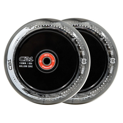 Core CB1 Nylon Hollow Core Scooter Wheels 110MM - Black/White