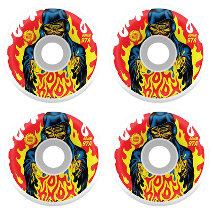 Santa Cruz Slime Balls Tom Knox Reissue Vomits 97a 60mm Skateboard Wheels - White