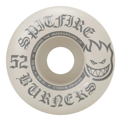 Spitfire Burner 99DU 52mm Skateboard Wheels - White
