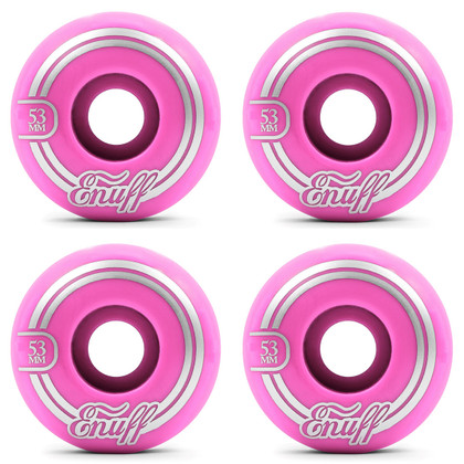 Enuff Refresher II 53mm Skateboard Wheels - Pink