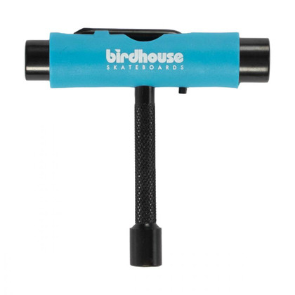 Birdhouse Skateboard Metal All In One Multi Function T Tool - Blue