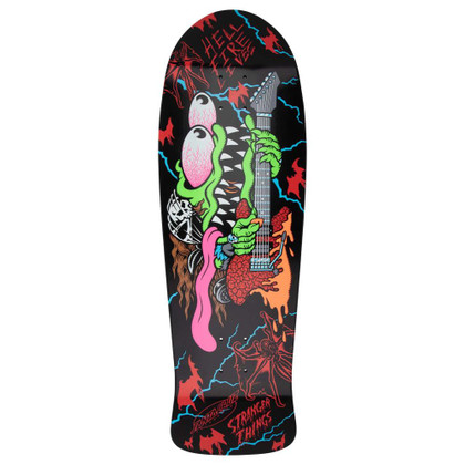 Santa Cruz x Stranger Things Meek Slasher 10.01" Skateboard Deck - Black