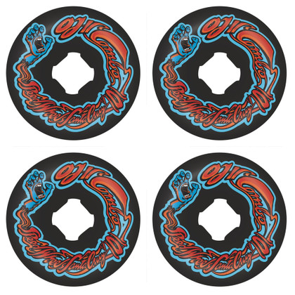 OJ x Santa Cruz Screaming Hand Chubbies 56mm 101a Skateboard Wheels - Black