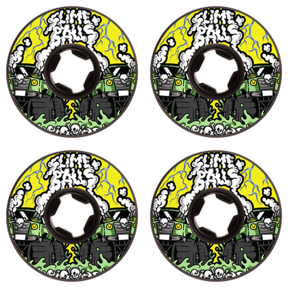 Santa Cruz Slime Balls Accelerator Vomit Mini 99a 58mm Skateboard Wheels - Black