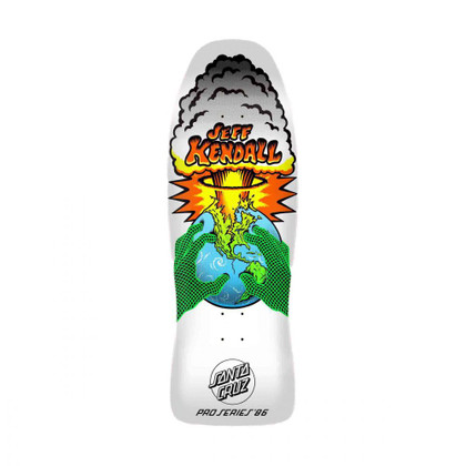 Santa Cruz Reissue Deck Kendall End Of The World 10" Skateboard Deck - White