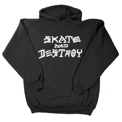 Thrasher Hoody Skate & Destroy - Black