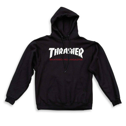 Thrasher Two Tone Skate Mag  Hoodie - Black Thrasher Two Tone Skate Mag  Hoodie - Black