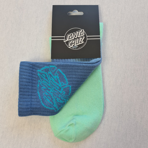 Santa Cruz Universal Dot - Blue/Green Socks