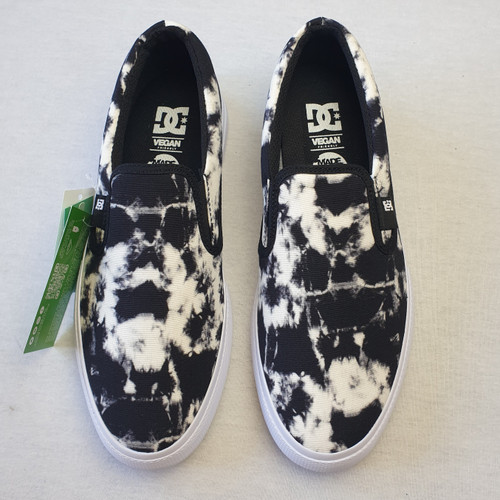DC Manual Slip On Vegan Skate Shoes - Black Wash