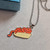 Leon Karssen Bubble Hot Dog Cat Necklace - Orange/Yellow