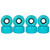 Rookie Classic 82a 58mm Quad Roller Skate Wheels - Set Of 8 - Indoor/Outdoor - Teal