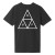 HUF Worldwide Triple Triangle T-Shirt - Black