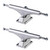 Paris Trucks Co Street Skateboard Trucks - Pair - Silver - 129mm