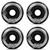 Enuff Refresher II 53mm Skateboard Wheels - Black